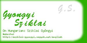 gyongyi sziklai business card