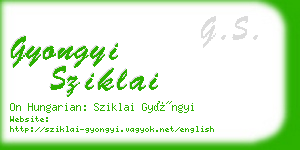 gyongyi sziklai business card